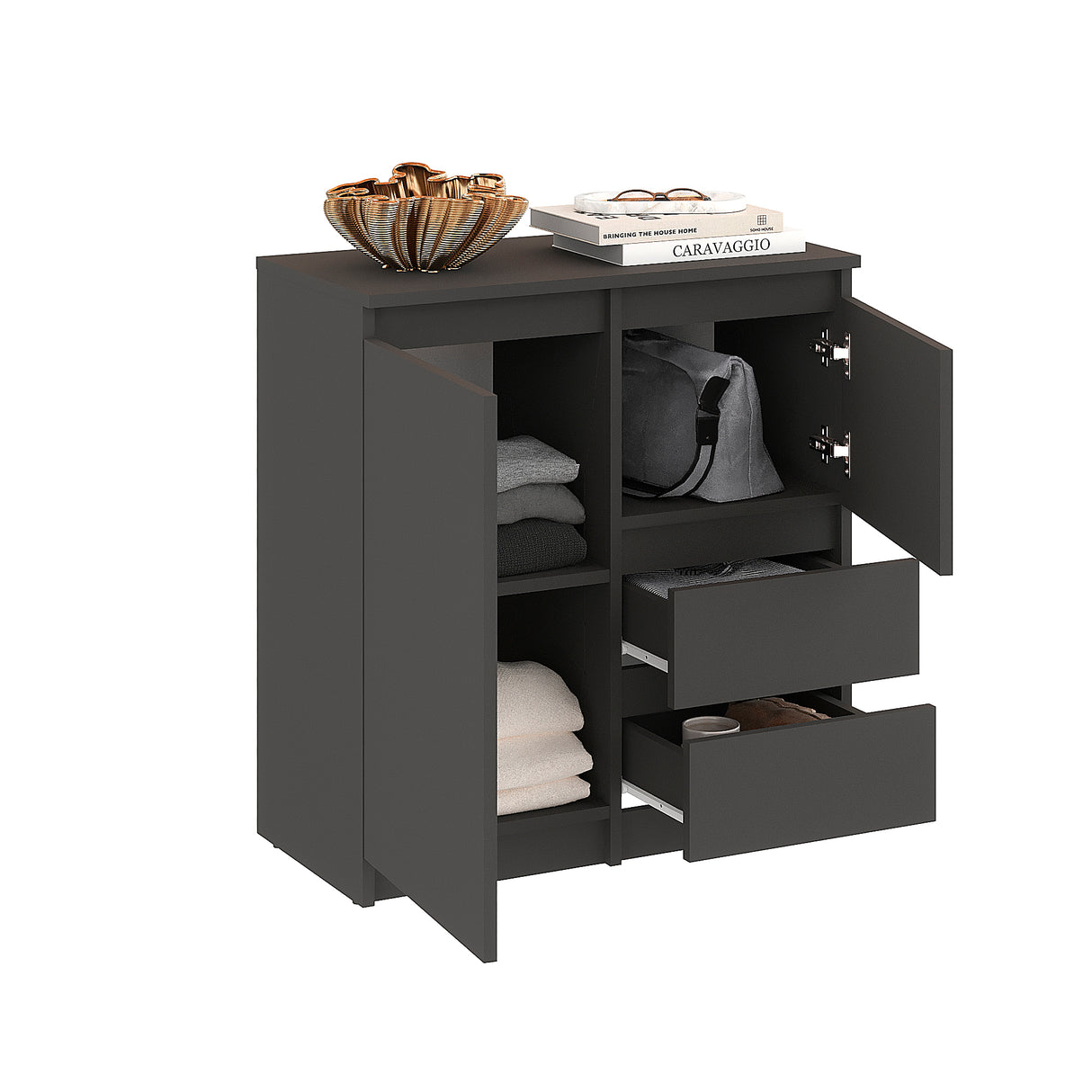 Kommode mit 2 Türen und 2 Schubladen | PIKO 2