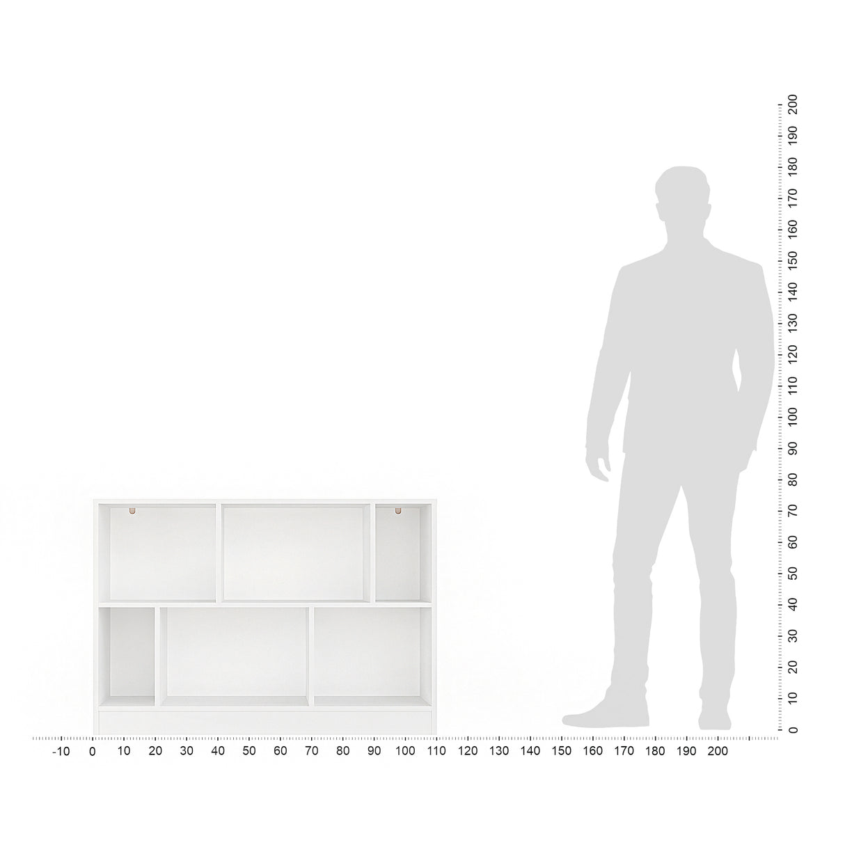 Bücherregal mit 6 Fächern | Rectolibra