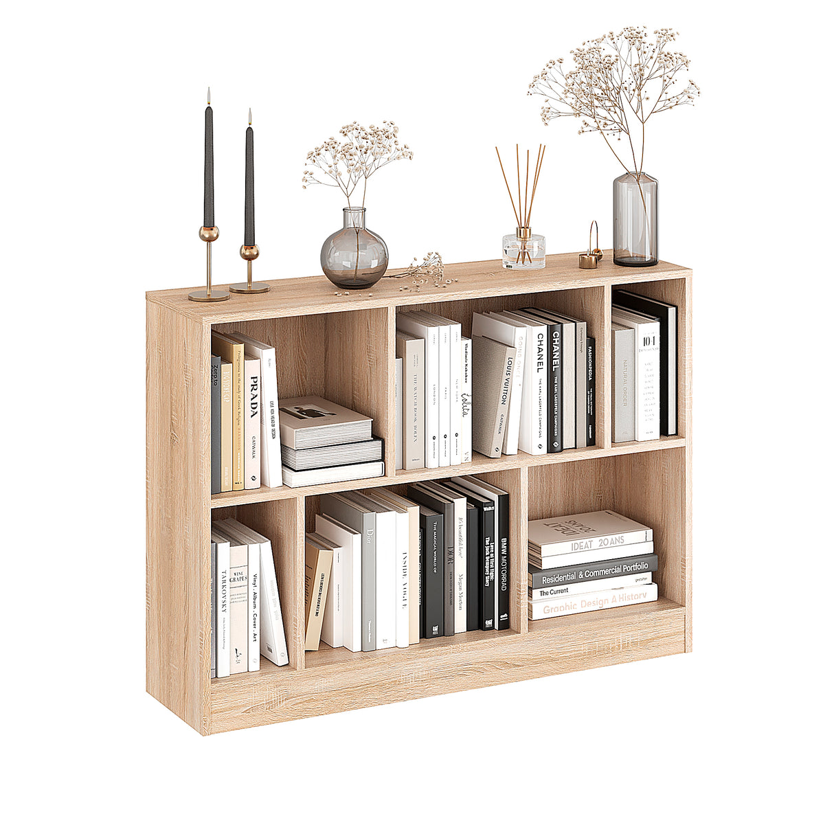 Bücherregal mit 6 Fächern | Rectolibra