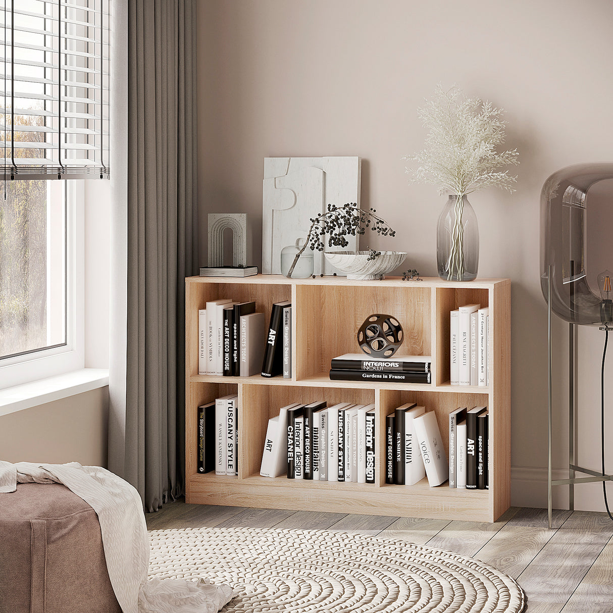 Bücherregal mit 6 Fächern | Rectolibra