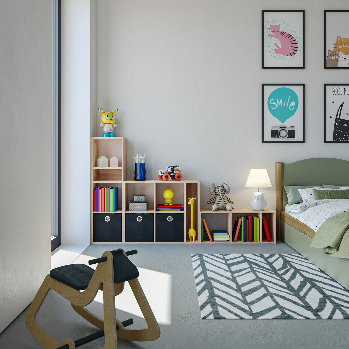 Bücherregal Klein Regal für Wohnzimmer Kinderzimmer | RIM2