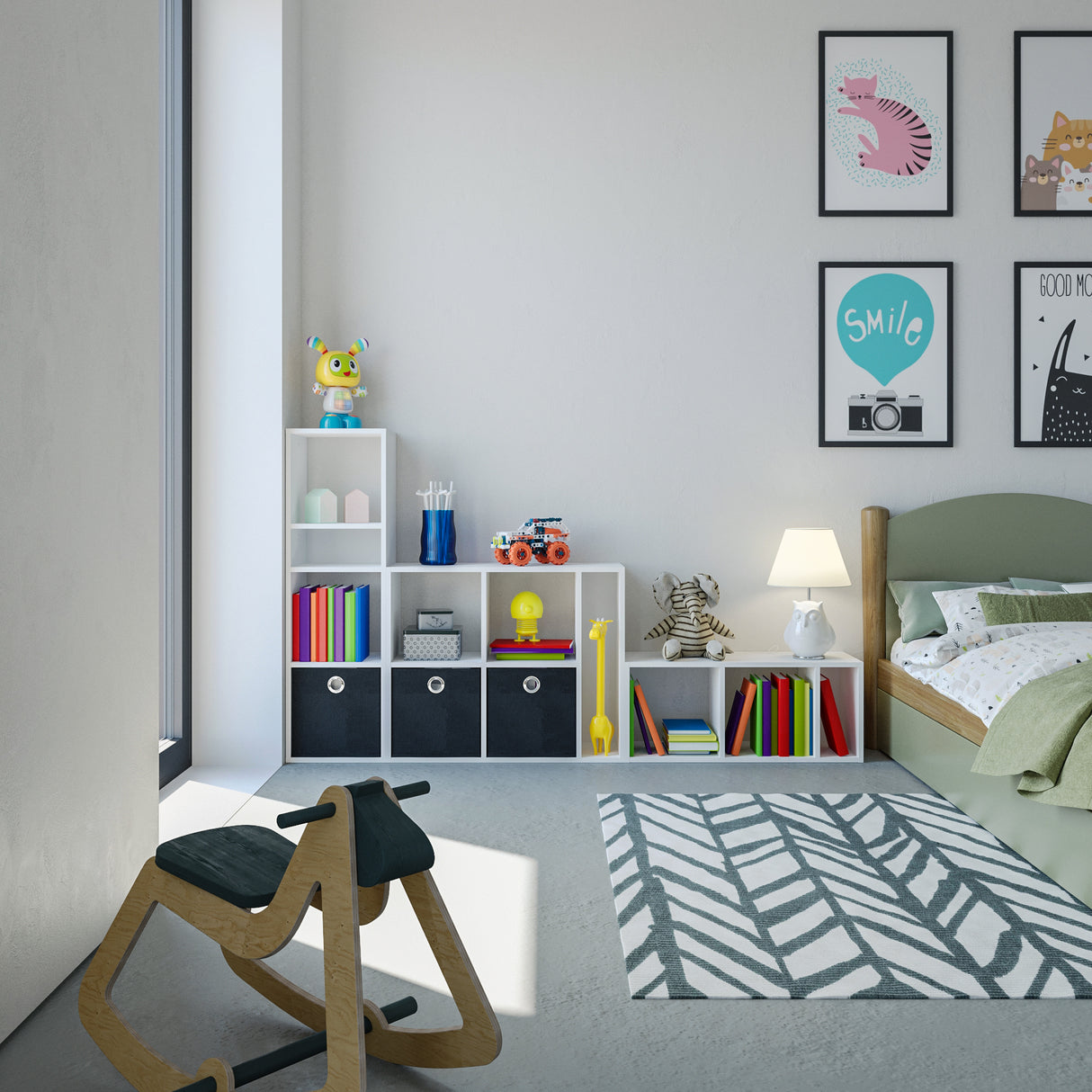 Bücherregal Klein Regal für Wohnzimmer Kinderzimmer | RIM2