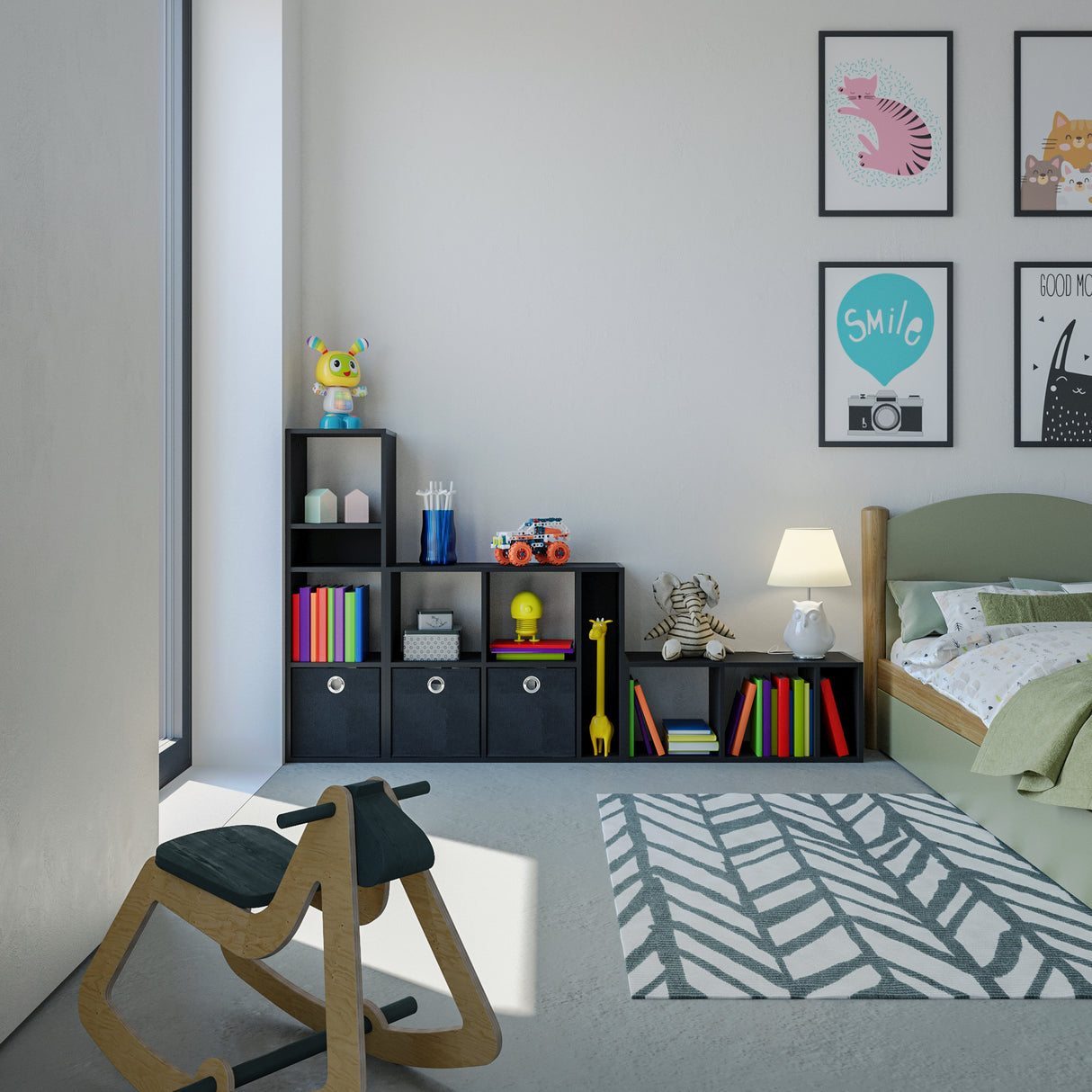 Bücherregal Würfelregal für Wohnzimmer Kinderzimmer | RIM4