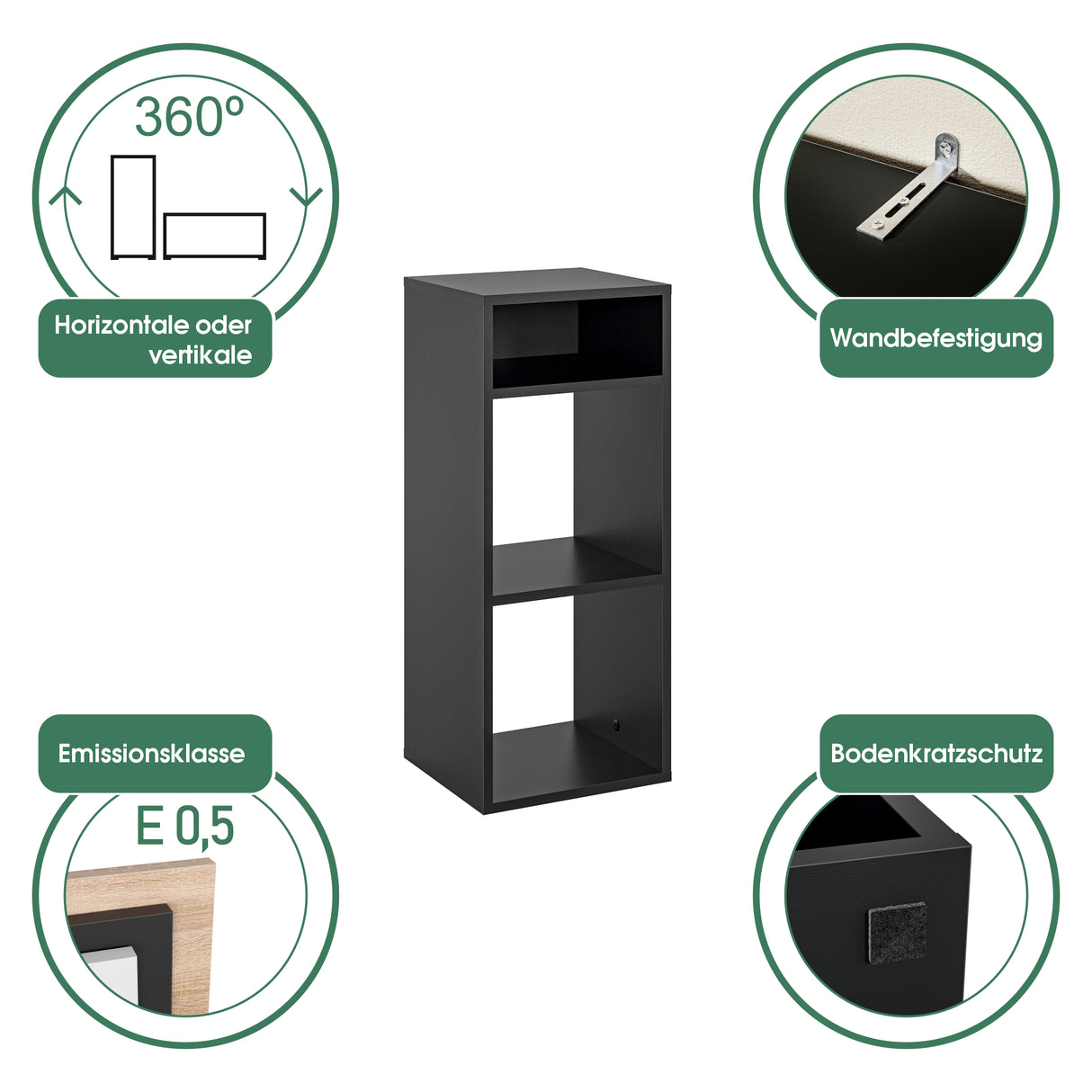 Bücherregal Klein Regal für Wohnzimmer Kinderzimmer | RIM2