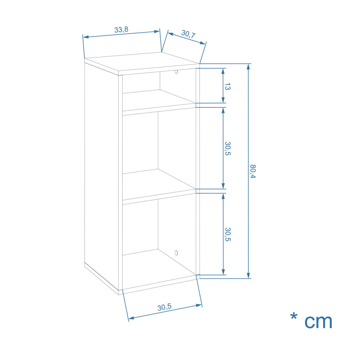 Bücherregal Klein Regal für Wohnzimmer Kinderzimmer | RIM2