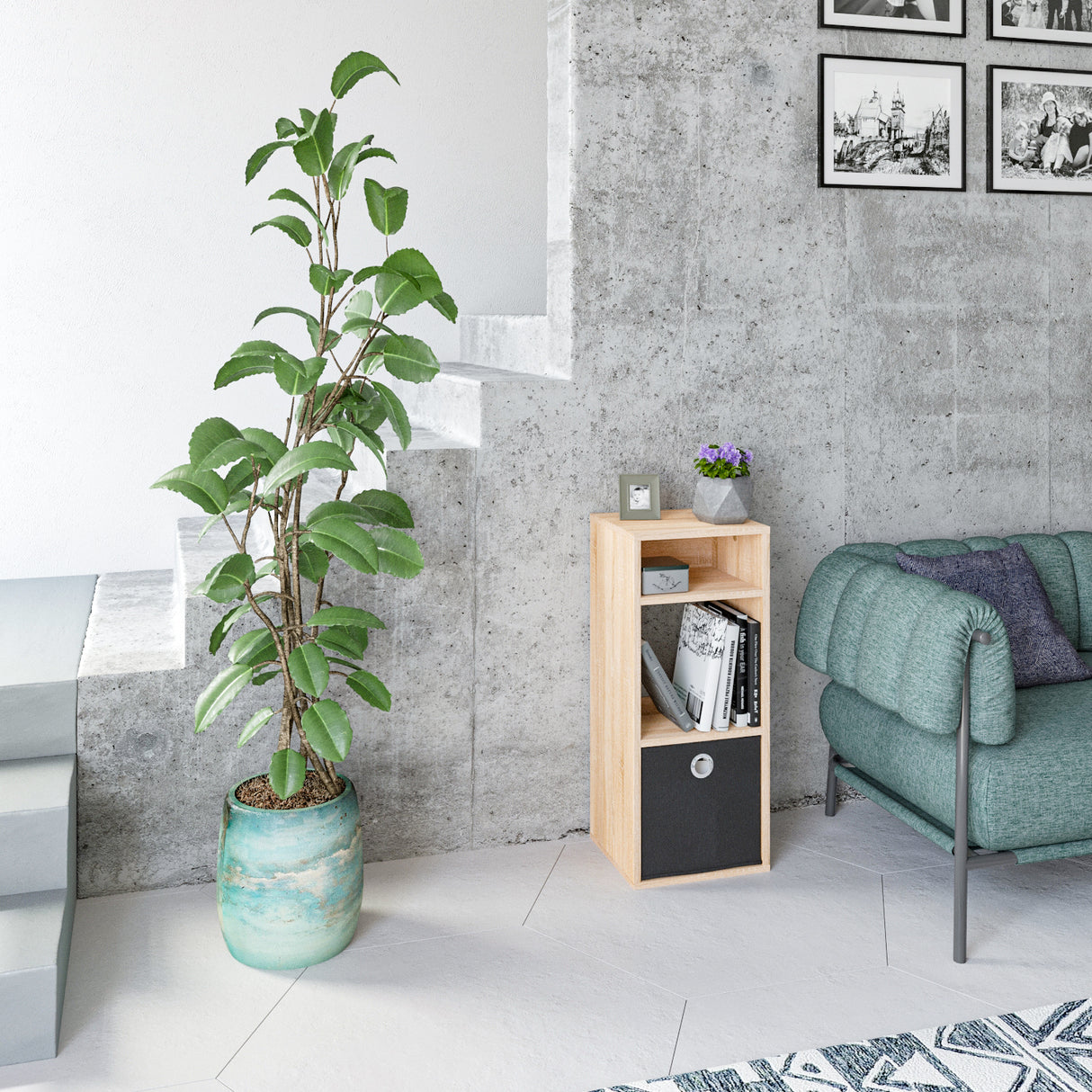 Bücherregal Klein Regal für Wohnzimmer Kinderzimmer | RIM2