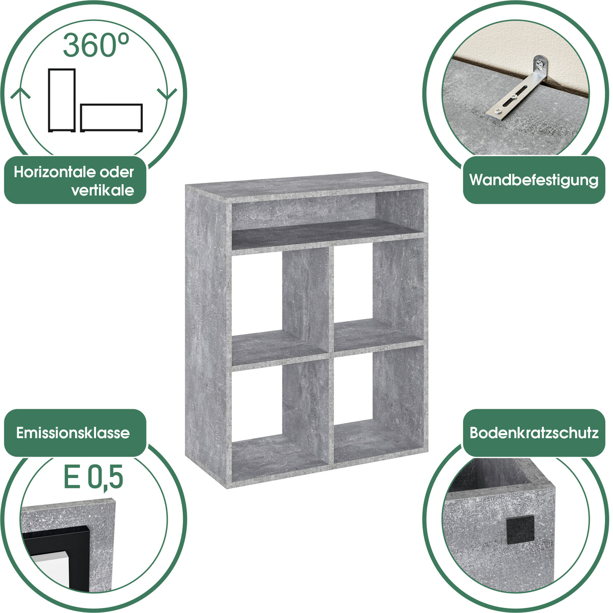 Bücherregal Würfelregal für Wohnzimmer Kinderzimmer | RIM4