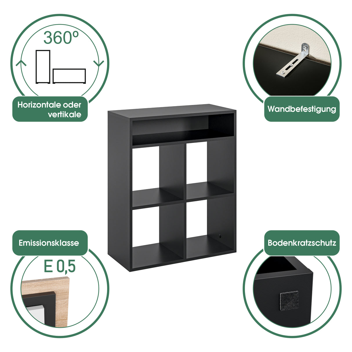 Bücherregal Würfelregal für Wohnzimmer Kinderzimmer | RIM4