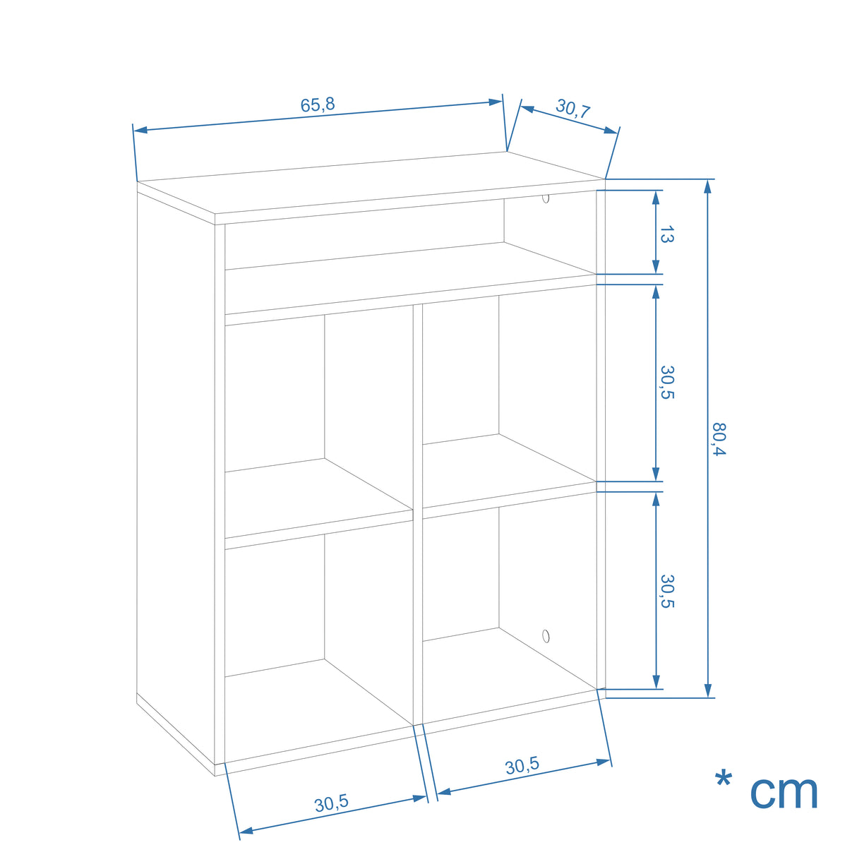 Bücherregal Würfelregal für Wohnzimmer Kinderzimmer | RIM4