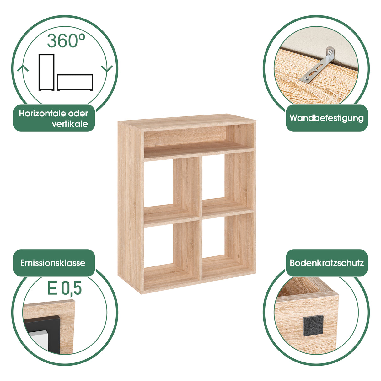 Bücherregal Würfelregal für Wohnzimmer Kinderzimmer | RIM4