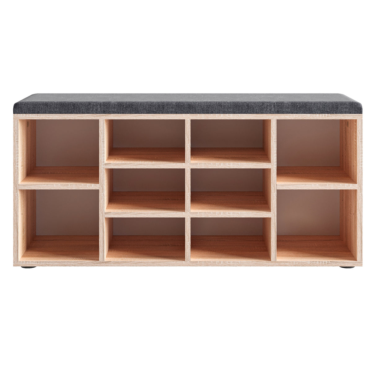 Schuhbank mit Sitzfläche mit 10 Fächern | Sofia 104