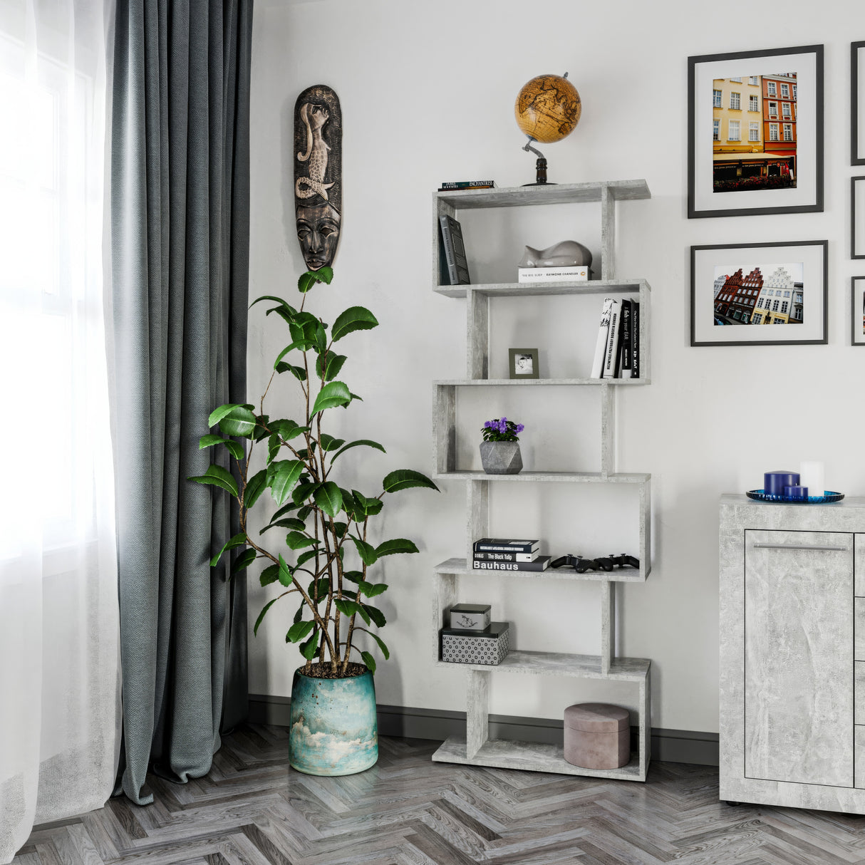 Bücherregal mit 6 Ebenen | Shelf 190S