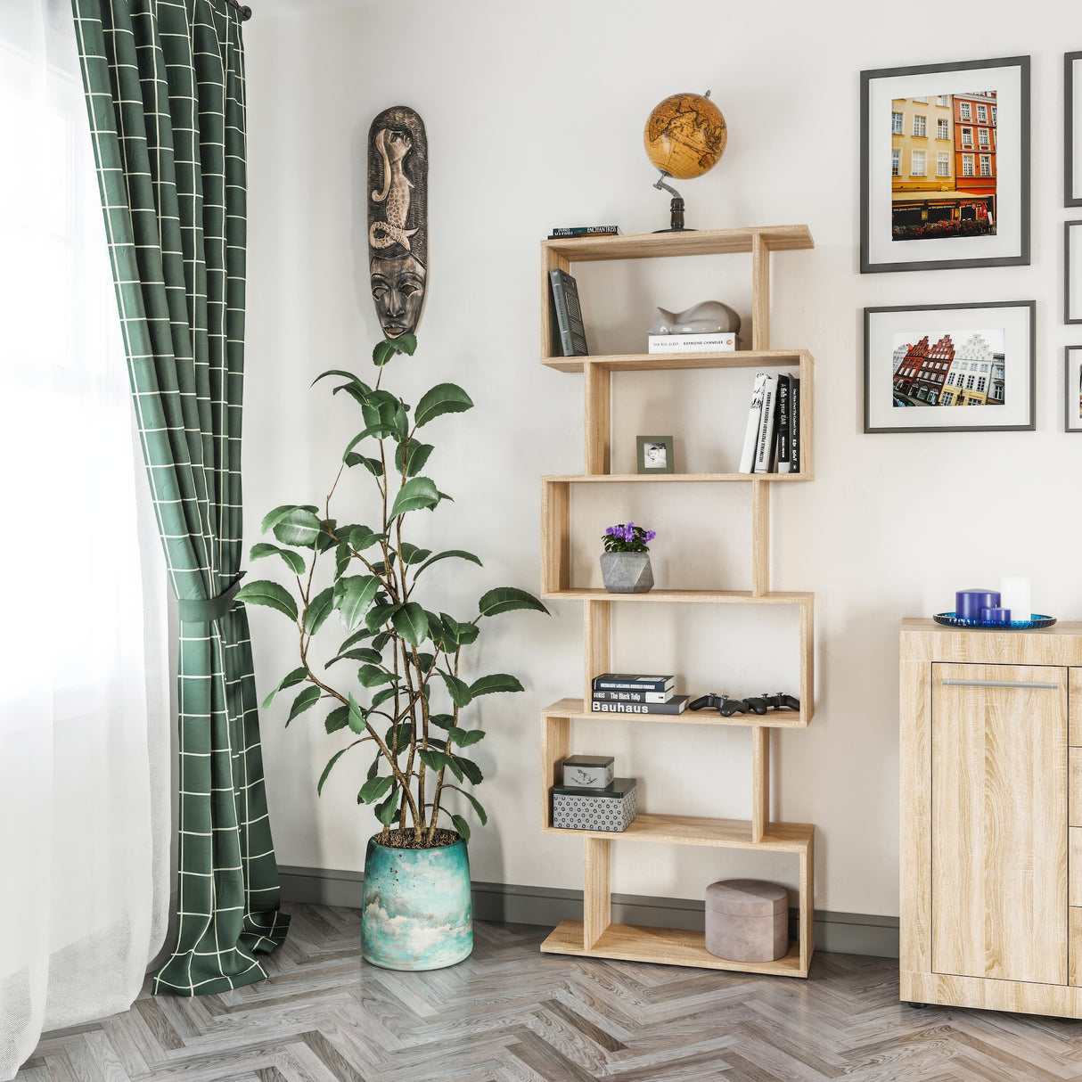 Bücherregal mit 6 Ebenen | Shelf 190S