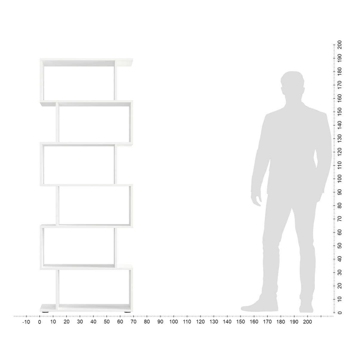 Bücherregal mit 6 Ebenen | Shelf 190S