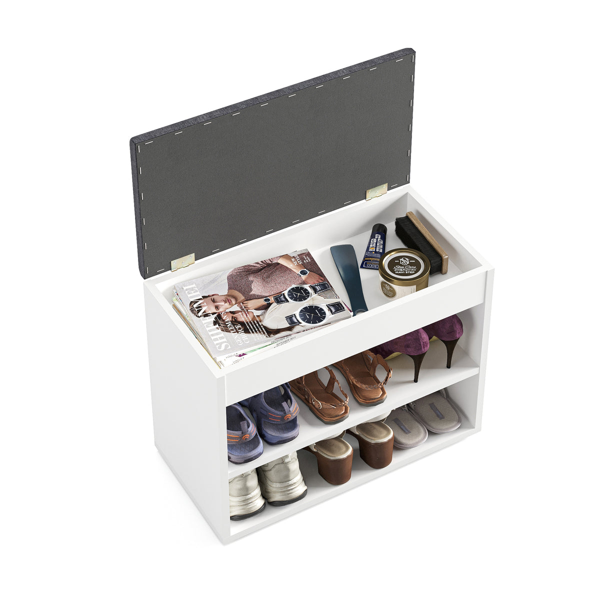 Schuhbank mit Sitzfläche | Sofia 60