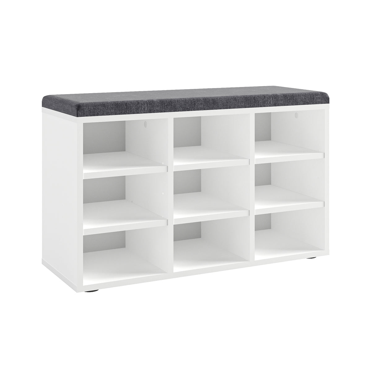 Schuhbank mit Sitzfläche mit 9 verstellbaren Fächern | Sofia 80