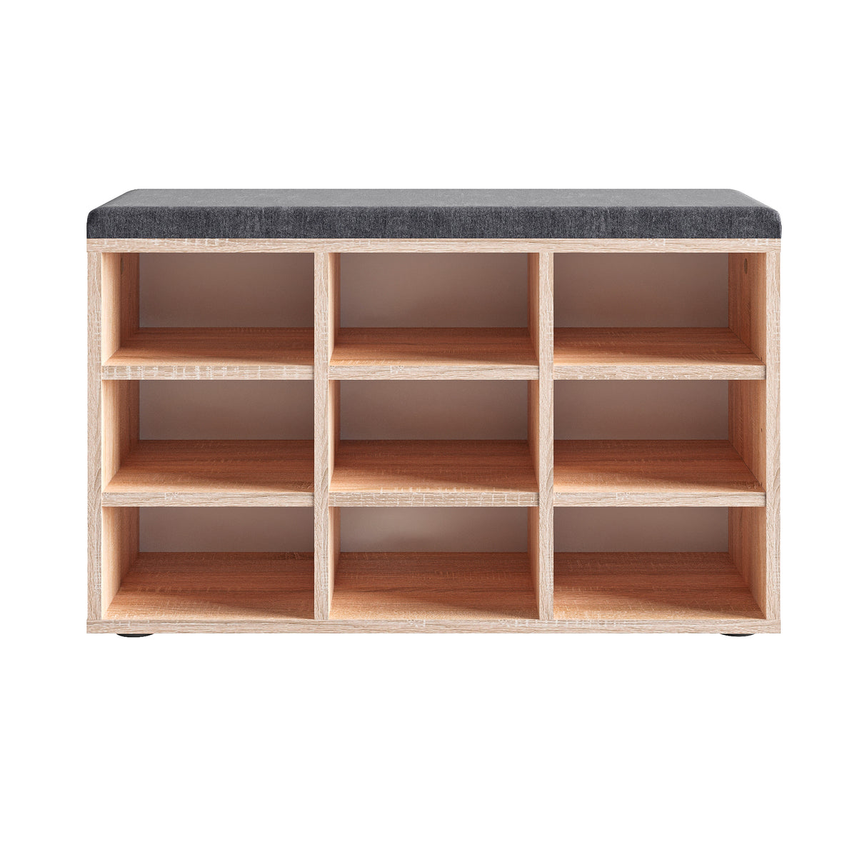 Schuhbank mit Sitzfläche mit 9 verstellbaren Fächern | Sofia 80