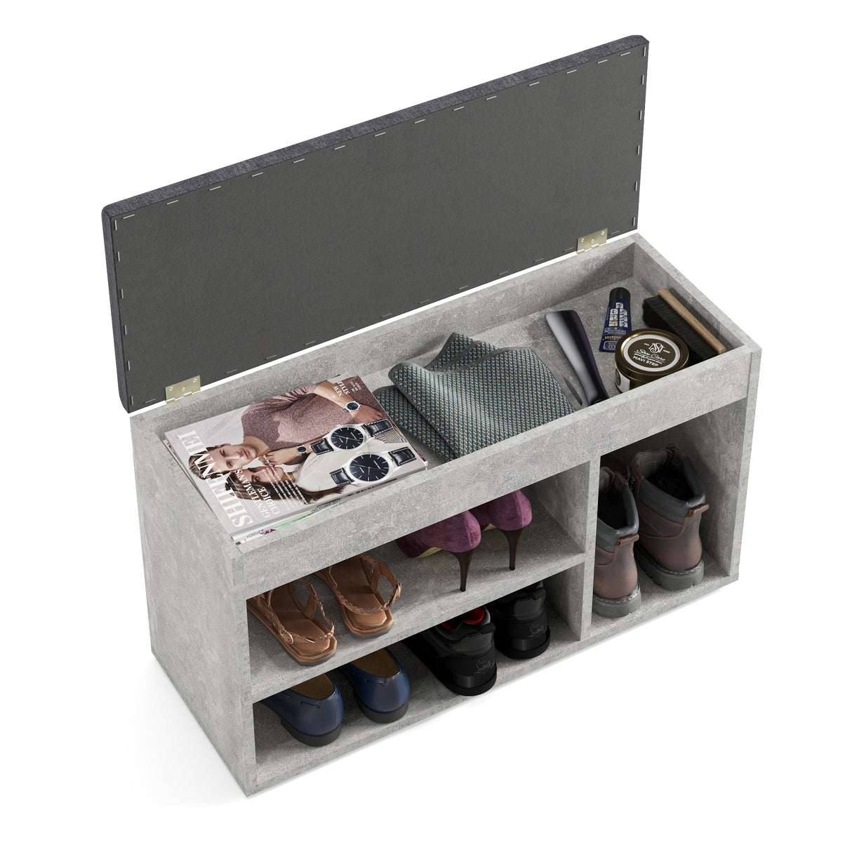 Schuhbank mit Sitzfläche, Garderobenbank | Sofia 8