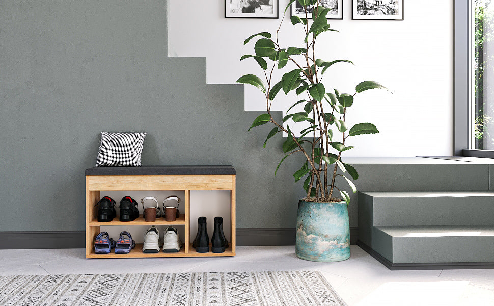 Schuhbank mit Sitzfläche, Garderobenbank | Sofia 8