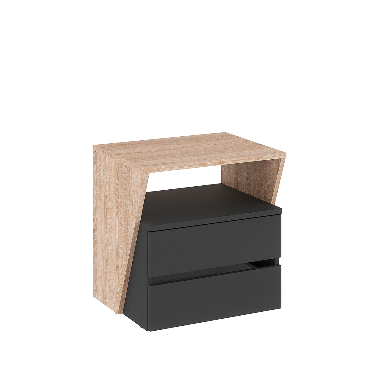 Nachttisch mit 2 Schubladen | Shift