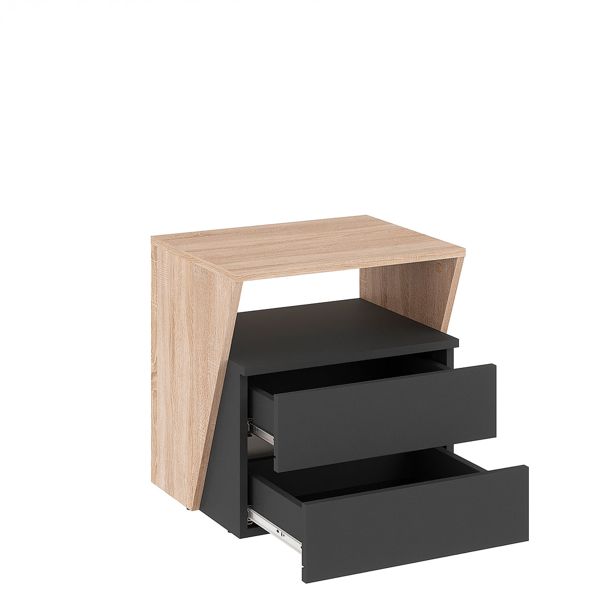 Nachttisch mit 2 Schubladen | Shift