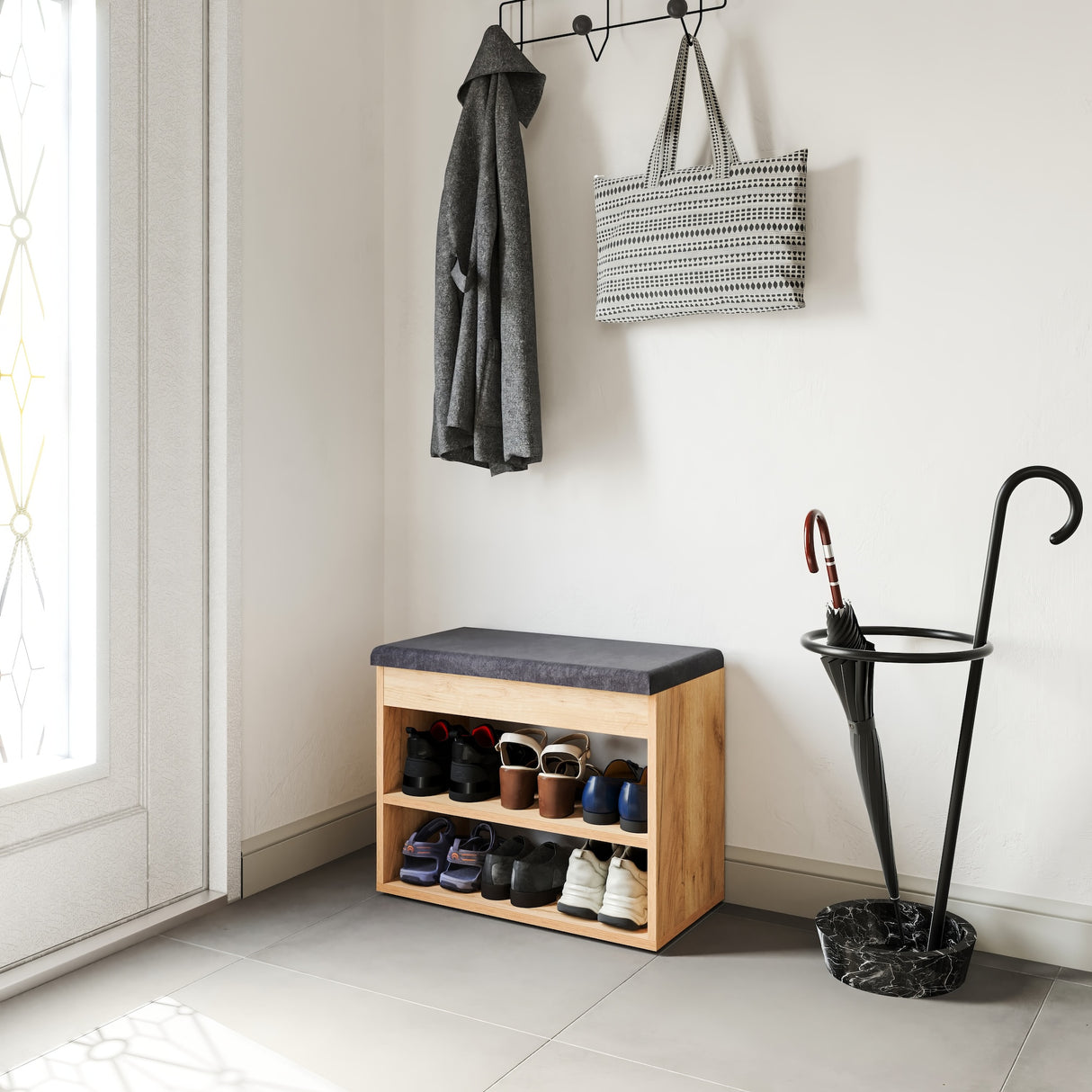 Schuhbank mit Sitzfläche | Sofia 60