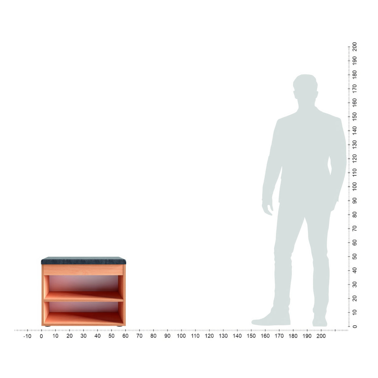 Schuhbank mit Sitzfläche | Sofia 60