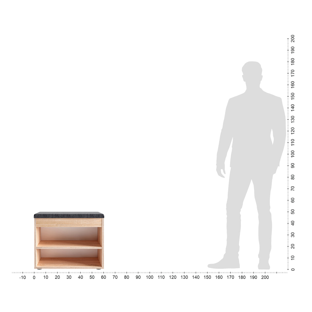 Schuhbank mit Sitzfläche | Sofia 60