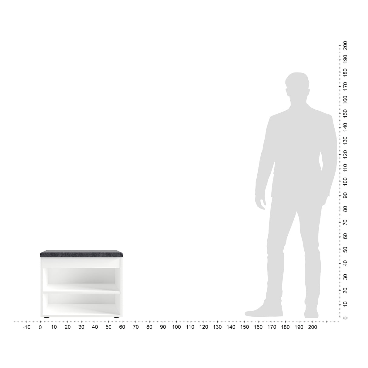 Schuhbank mit Sitzfläche | Sofia 60