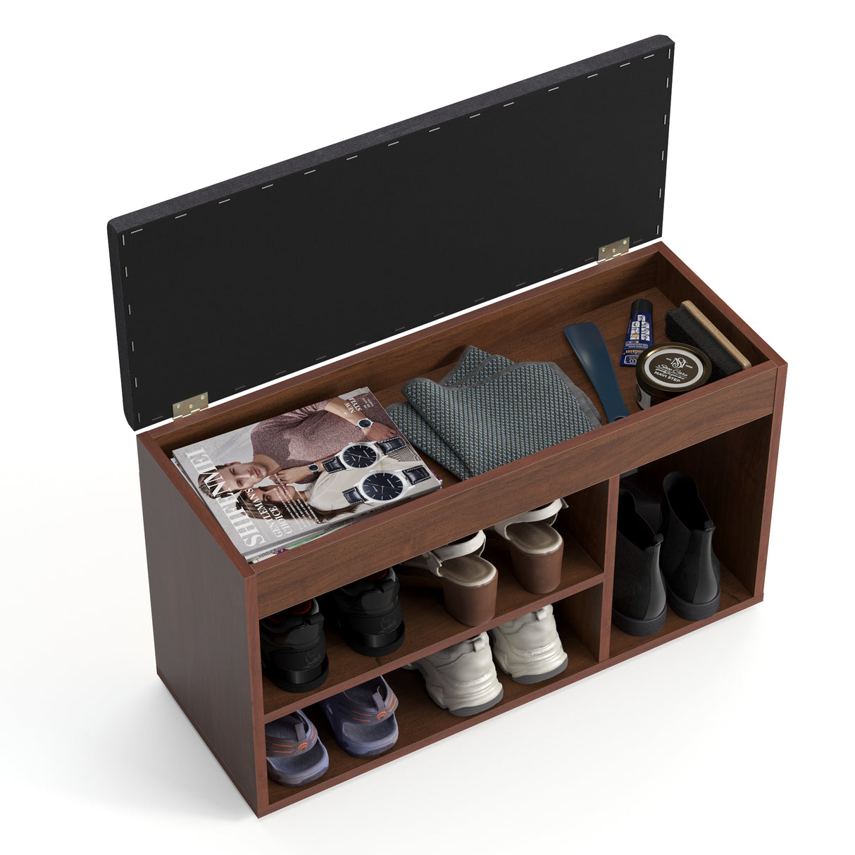 Schuhbank mit Sitzfläche, Garderobenbank | Sofia 8