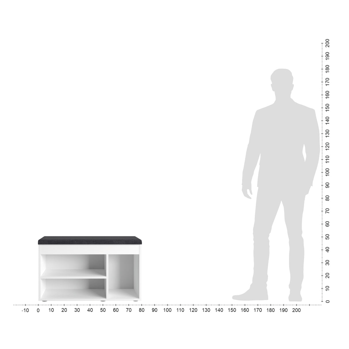 Schuhbank mit Sitzfläche, Garderobenbank | Sofia 8