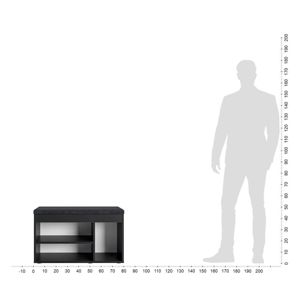 Schuhbank mit Sitzfläche, Garderobenbank | Sofia 8