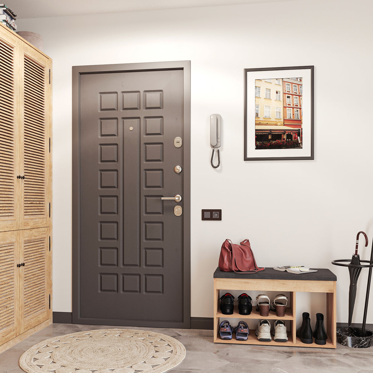 Schuhbank mit Sitzfläche, Garderobenbank | Sofia 8