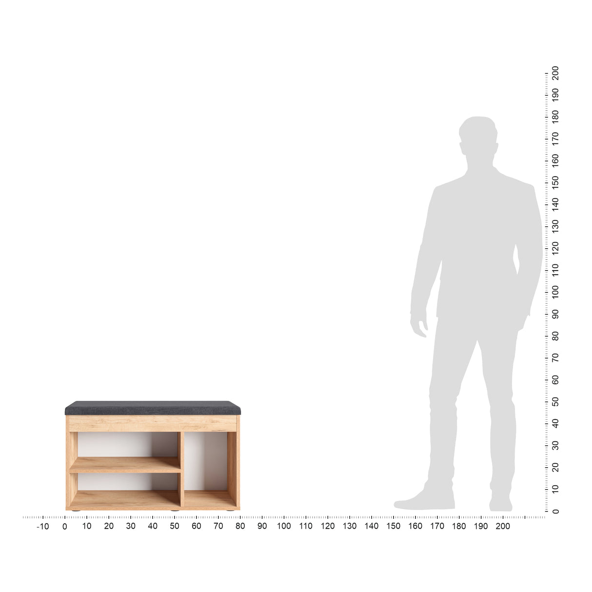 Schuhbank mit Sitzfläche, Garderobenbank | Sofia 8