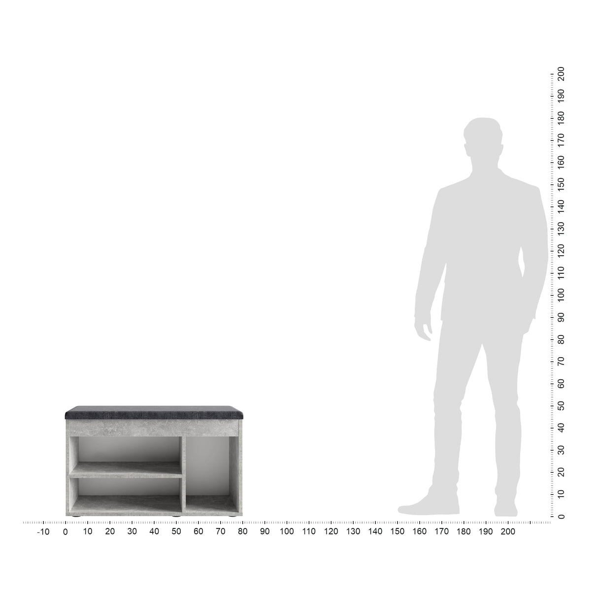 Schuhbank mit Sitzfläche, Garderobenbank | Sofia 8