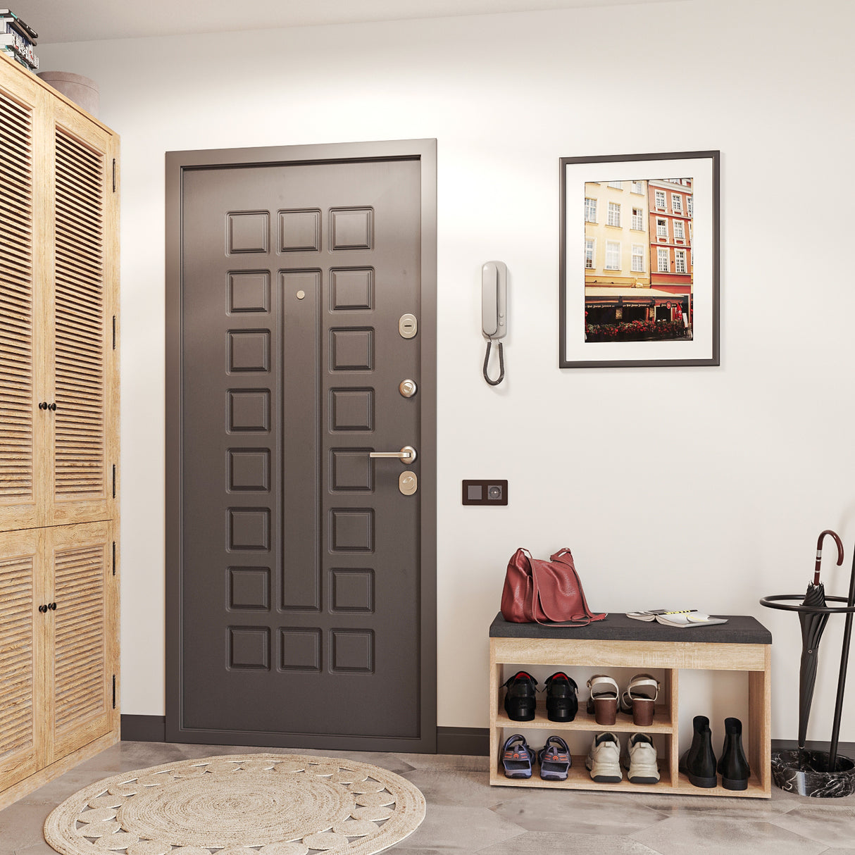 Schuhbank mit Sitzfläche, Garderobenbank | Sofia 8