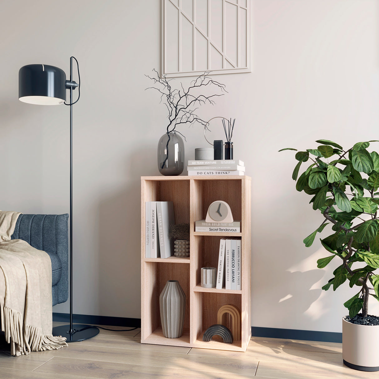 Regal Schmal mit 5 Fächern | Sola 5