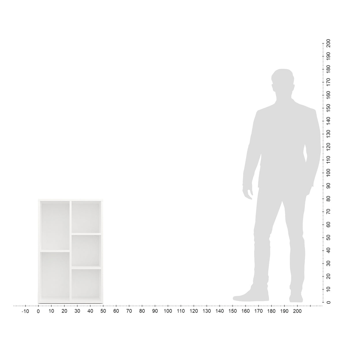 Regal Schmal mit 5 Fächern | Sola 5