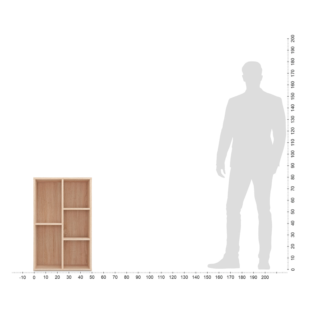 Regal Schmal mit 5 Fächern | Sola 5