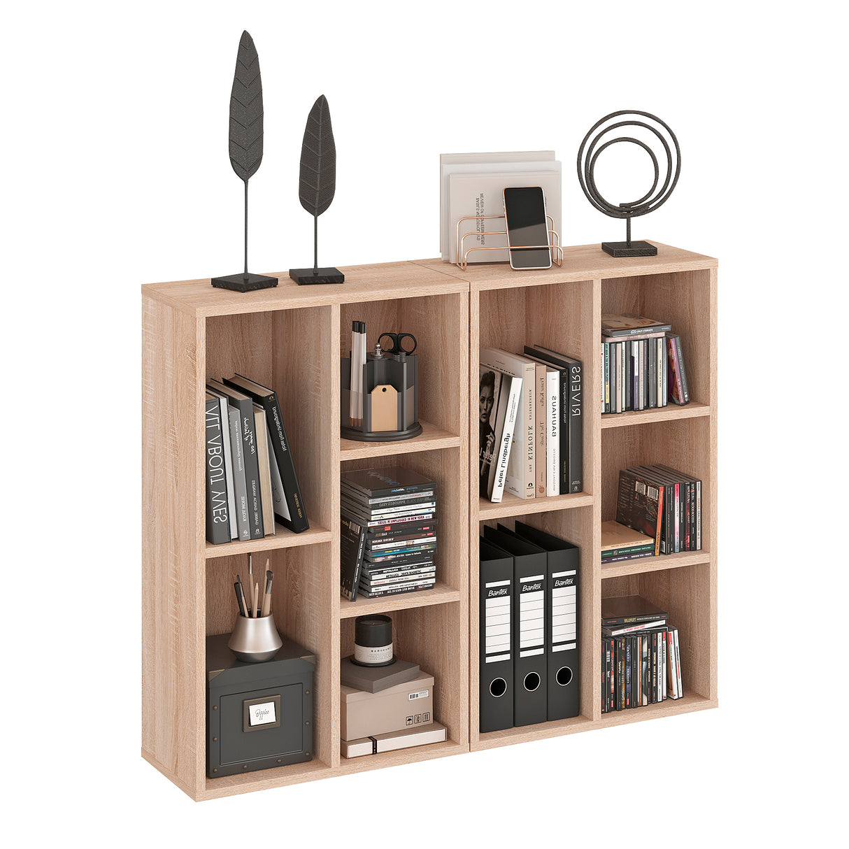 Regal Schmal mit 5 Fächern | Sola 5x2er Set