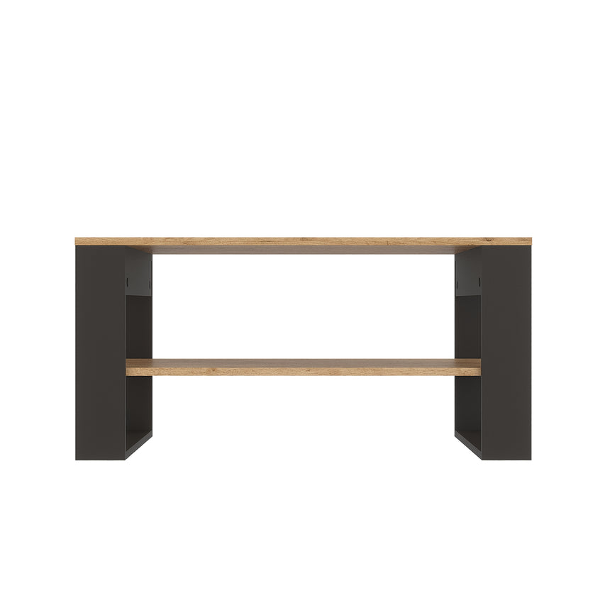Tavolino da salotto TOKI — Rovere Craft Dorato / Antracite