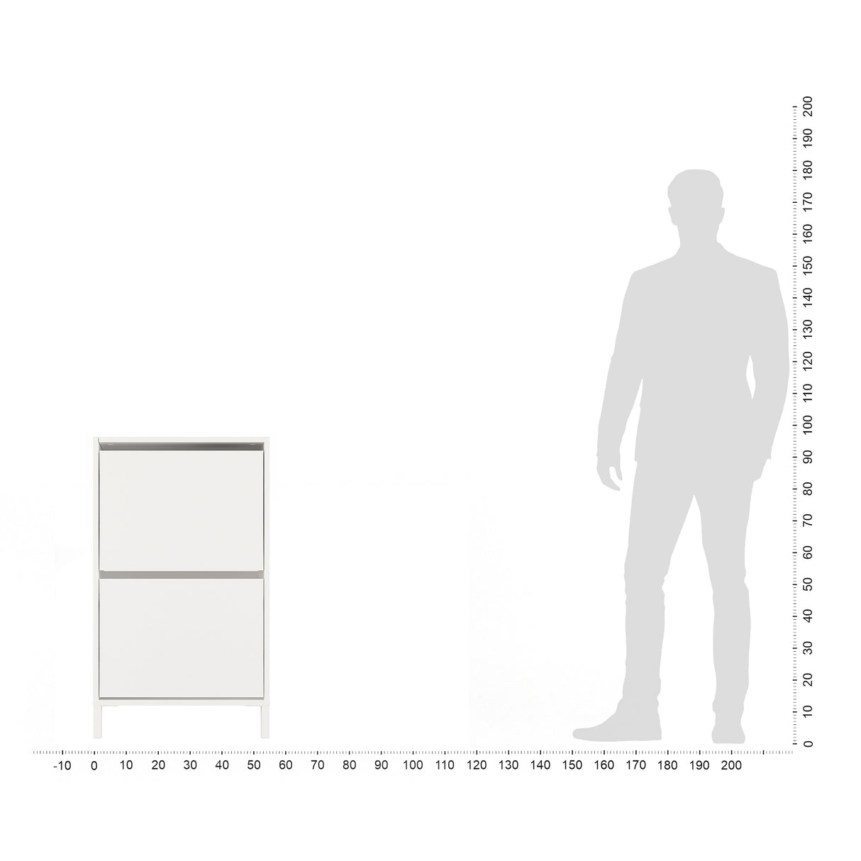Schuhregal Geschlossen mit 2 Klappen | Trek 2