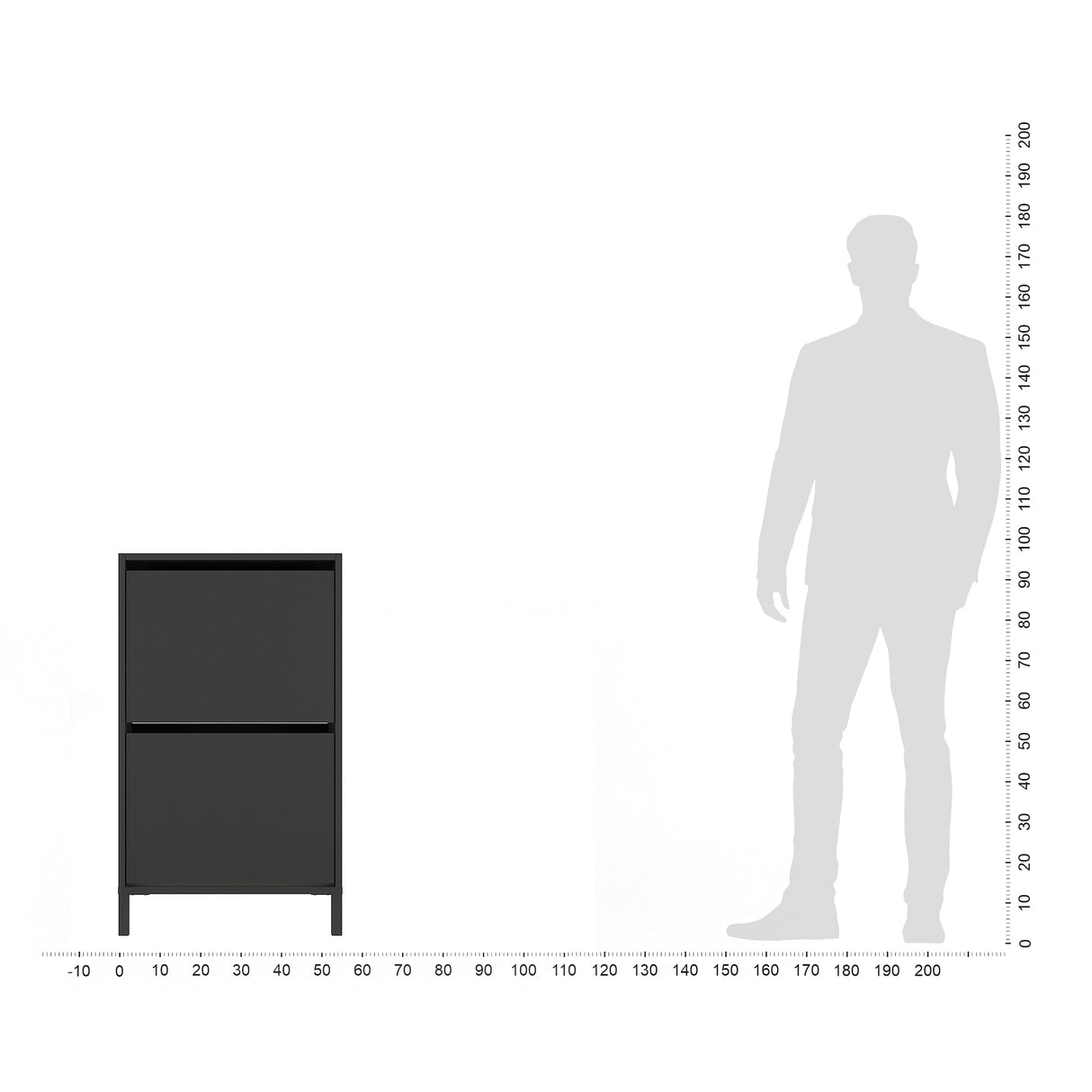 Schuhregal Geschlossen mit 2 Klappen | Trek 2