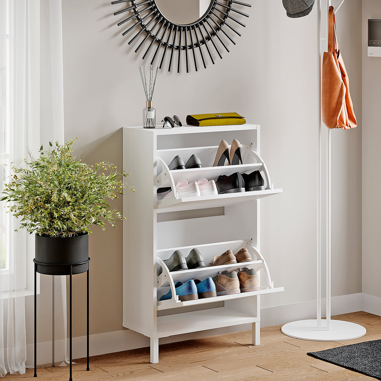 Schuhregal Geschlossen mit 2 Klappen | Trek 2