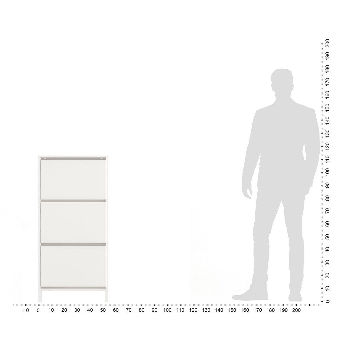 Schuhregal Geschlossen mit 3 Klappen | Trek 3