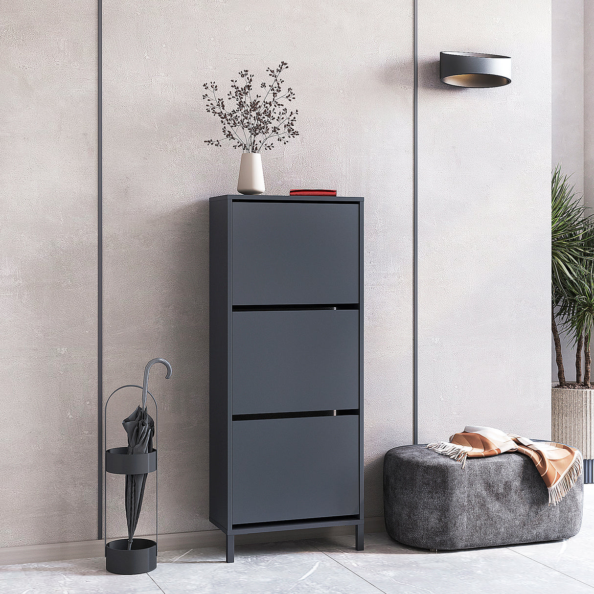 Schuhregal Geschlossen mit 3 Klappen | Trek 3