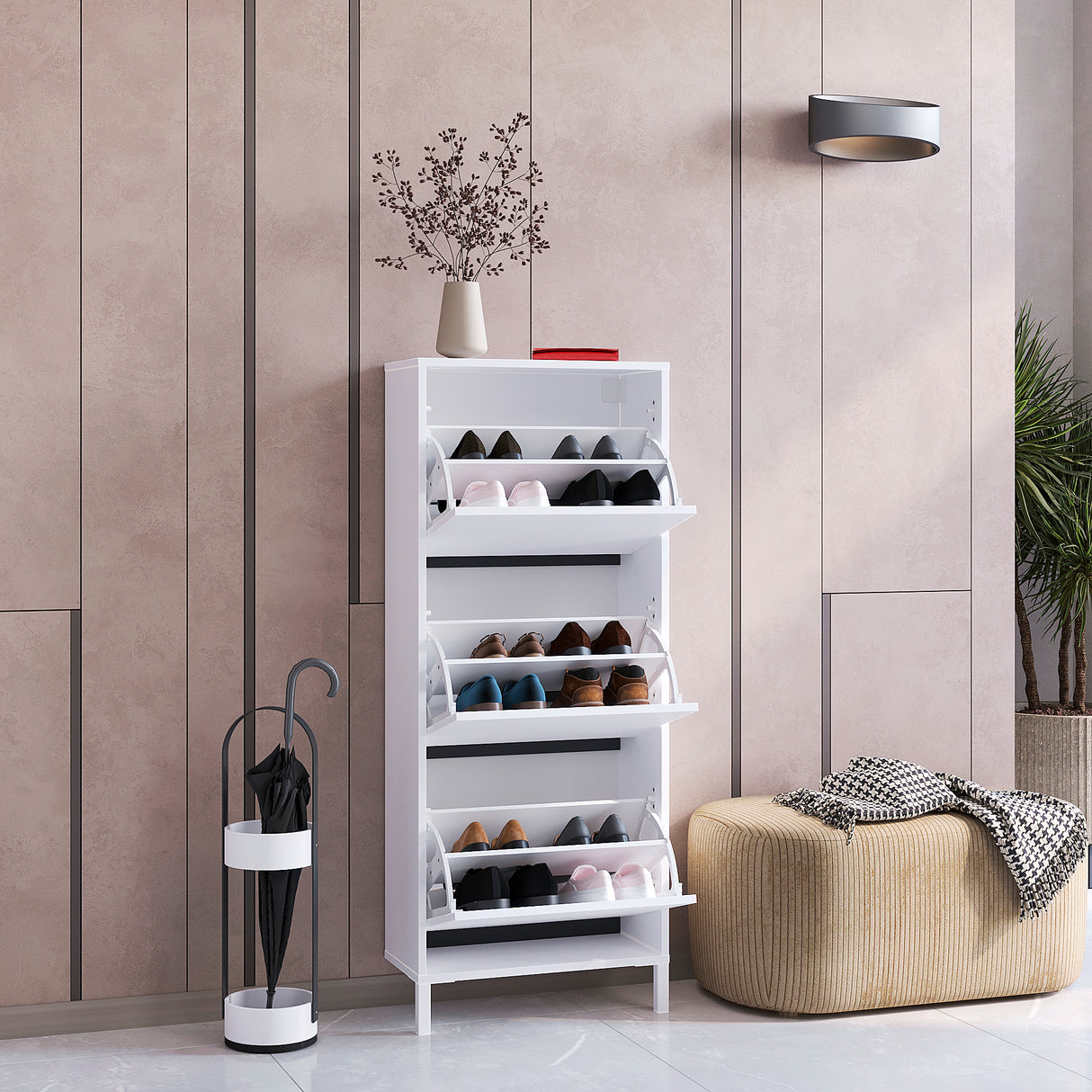 Schuhregal Geschlossen mit 3 Klappen | Trek 3