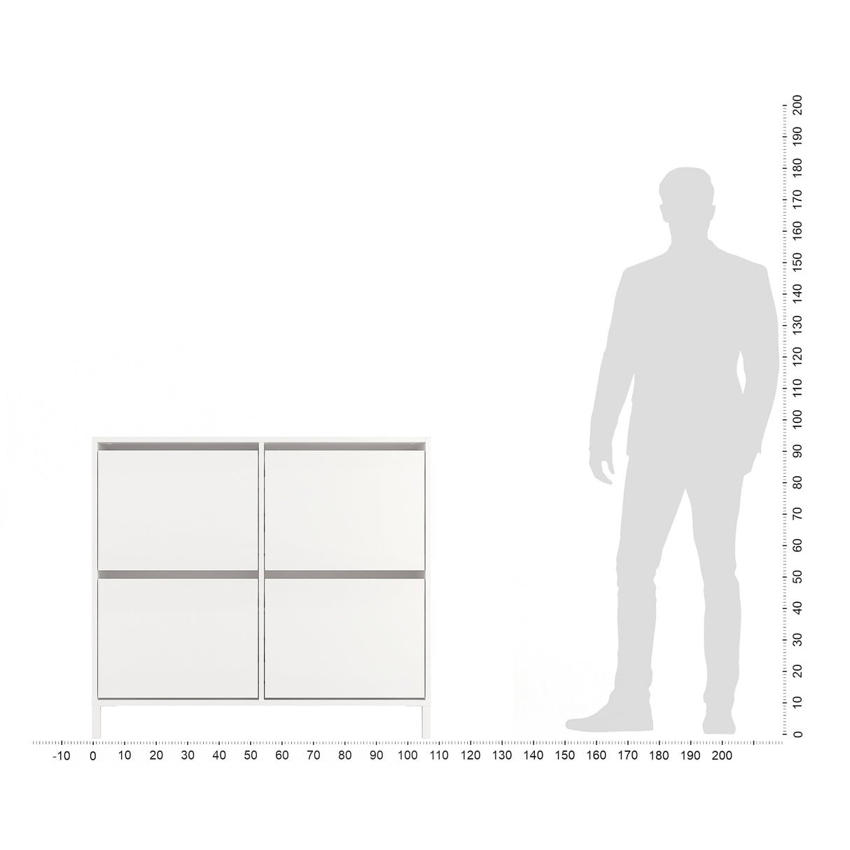 Schuhregal Geschlossen mit 4 Klappen | Trek 4