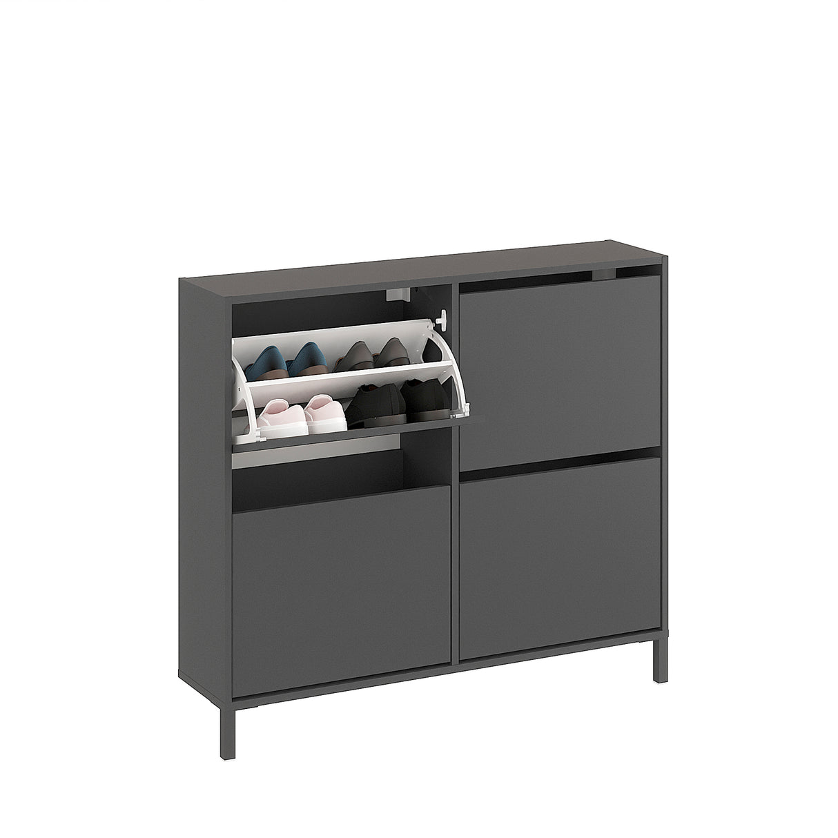 Schuhregal Geschlossen mit 4 Klappen | Trek 4