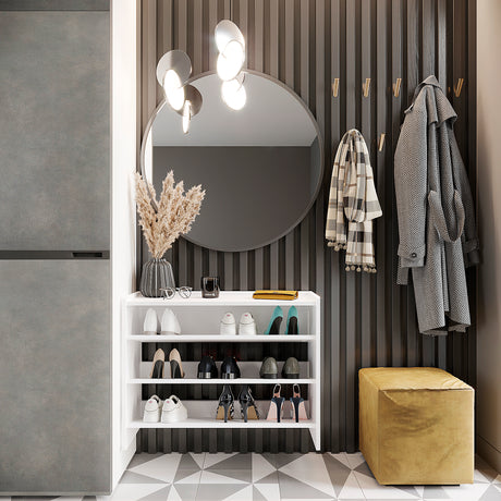 KOMTO Schuhregal Schmal mit 3 Ebenen | Elexis 3